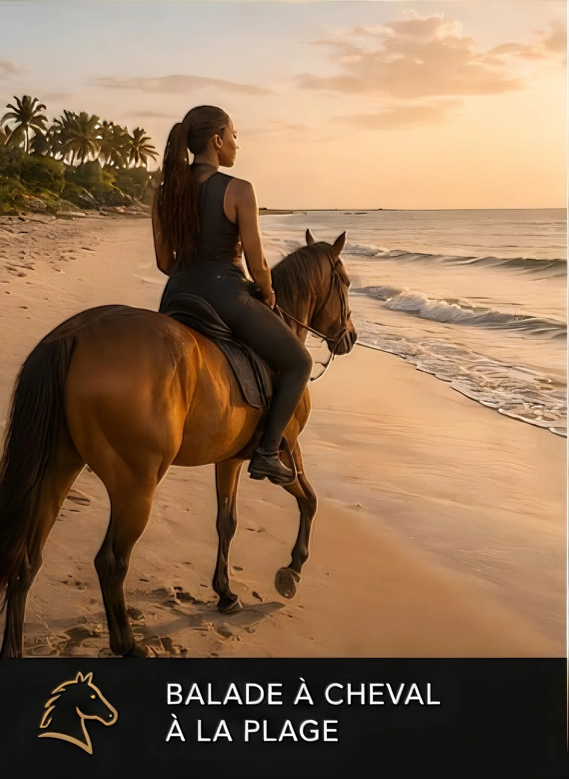 Balade à cheval sur la plage